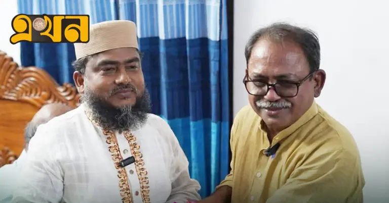 জামায়াত প্রার্থী দেলাওয়ার হোসেনের বাড়িতে মির্জা ফয়সল